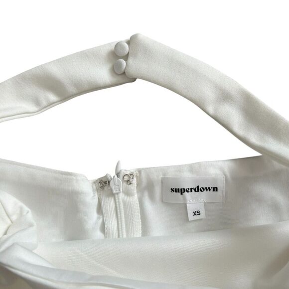 Superdown NWT Reece Halter Bodysuit White - Picture 9 of 12